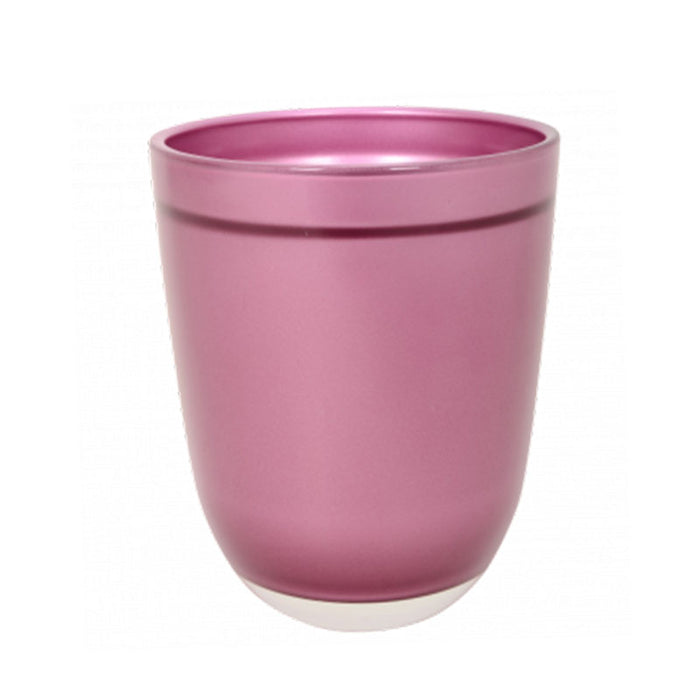 Glass pot with Rim - Metallic purple D9.8