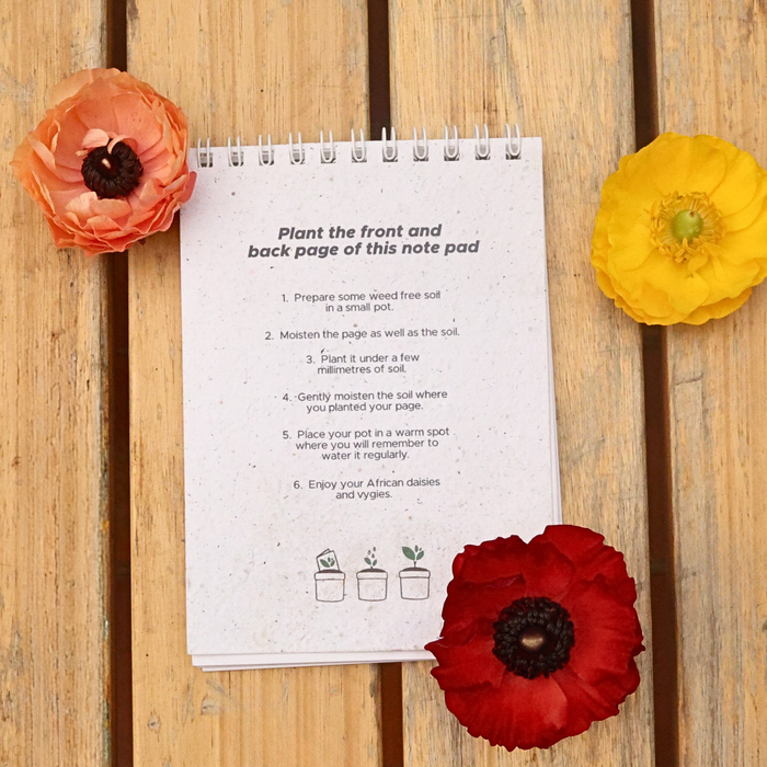 Floral Plantable Notepad & Pencil Set