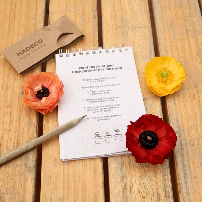 Floral Plantable Notepad & Pencil Set