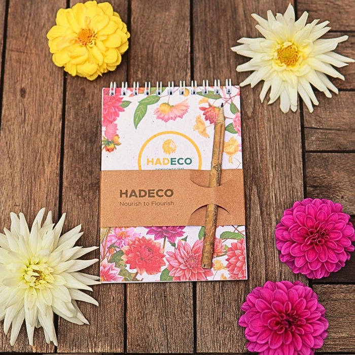Floral Plantable Notepad & Pencil Set - 2 Options