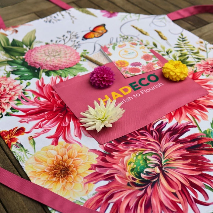 Hadeco "Petals in Bloom" Dahlia Garden Apron