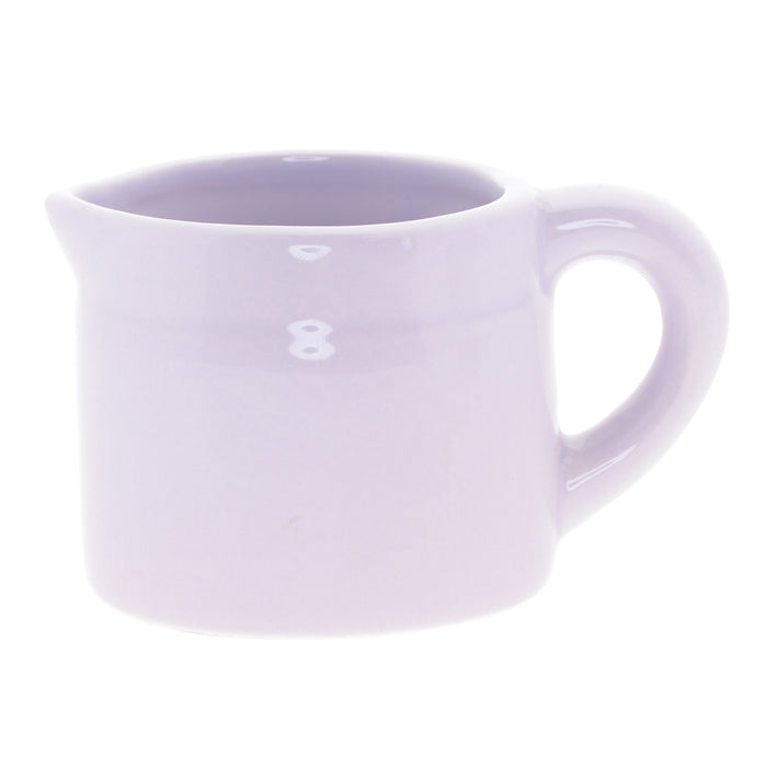 Festive Potted Succulent – Ceramic Jug (Purple, Pink & Green) - D7cm