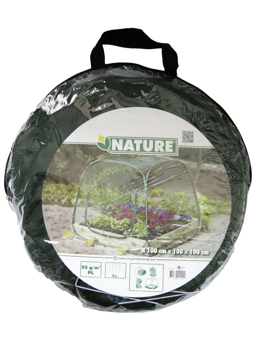Pop-up cold raised bed frame greenhouse
