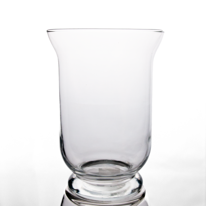 Hurricane Clear Tea Light Vase 19cm x 14cm