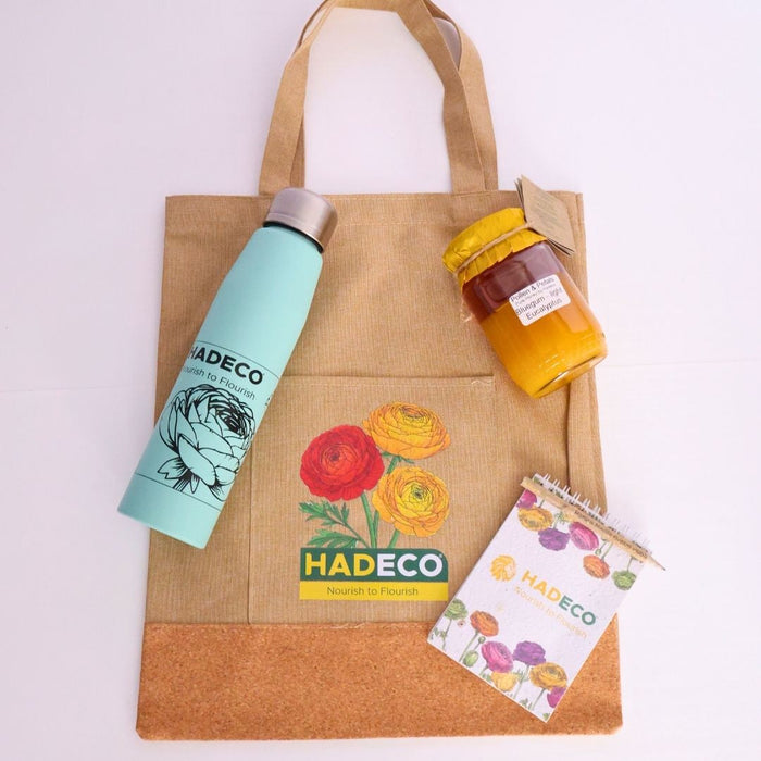 VALENTINE'S DAY Honey , Tote, Plantable Notepad & Pencil,  Water Bottle COMBO