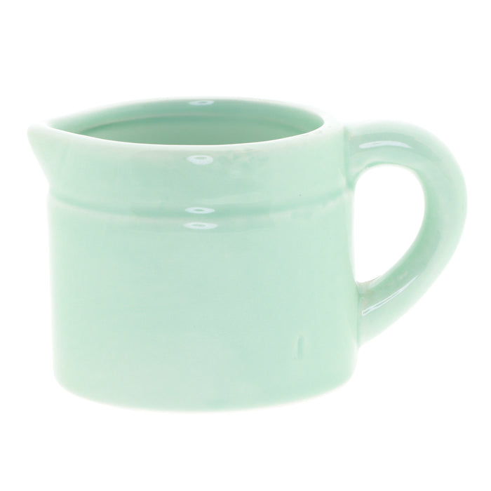 Festive Potted Succulent – Ceramic Jug (Purple, Pink & Green) - D7cm