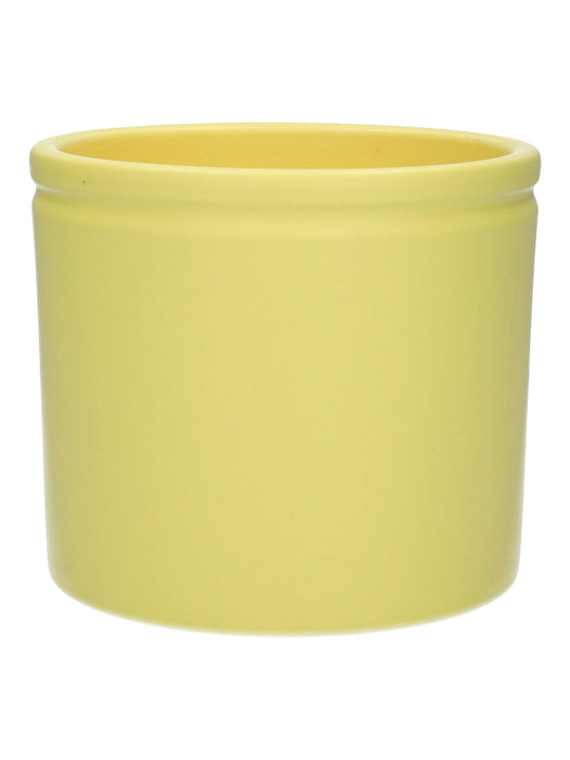 Lucca Ceramic Pot - Lemon Yellow