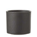 Era-pot-round-dark-grey-relief---h12,5xd13,5cm-