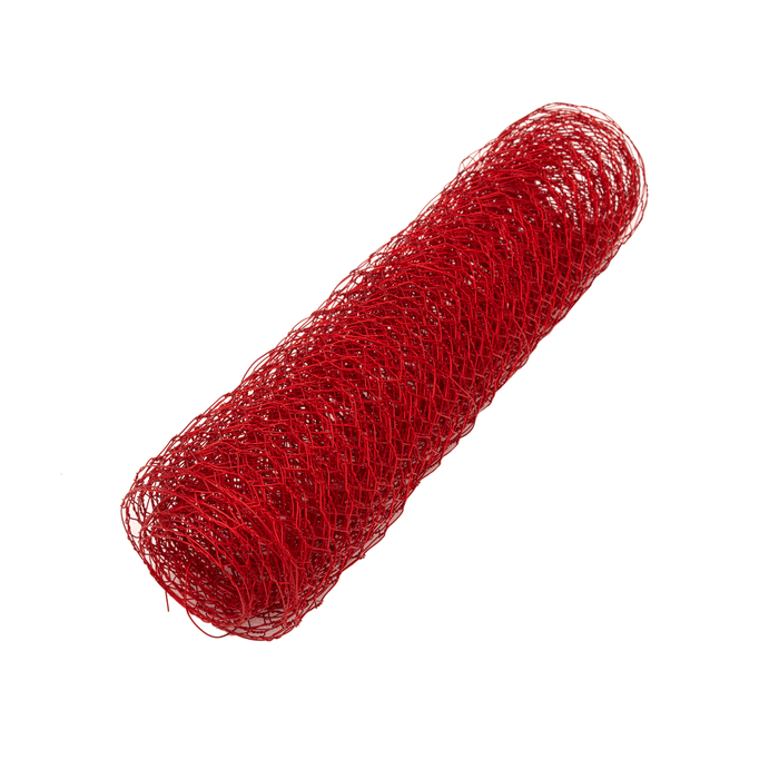 Hexagon Wire Netting - Red (30cm x 3m) 1