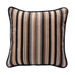 Mirabel Chenille Stripe - Piped Finish Cushion - Blue 1