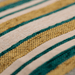 Mirabel Chenille Stripe - Piped Finish Cushion - Green 3